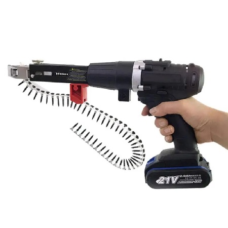 Automatic-Chain-Nail-Gun-Adapter-Screw-Gun-for-Electric-Drill-Woodworking-Tool-Cordless-Power-Drill-Attachment